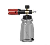 MeevrgR Aluminium Alloy Snow Foam Pot, Adjustable Foam Concentration Car Wash Bottle With Wide Mouth Design, Heavy Duty Foam Core For Pressure Washers 1400-3200 PSI(gray pot)