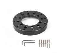 MeevrgR Aluminum Quick-Release Adapter Plate for Logitech G25 G27 G920 - 80mm Hub Spacer, 124g Lightweight Sim Racing Accessory(Black)