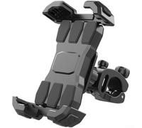 MeevrgR Bike Phone Holder for Motorcycle Shockproof Design with One Hand Push Open Lock 360 Degree Rotation and Anti Vibration Compatible with 15 40mm Handlebars