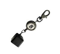 MeevrgR Billiard Chalk Holder for Pool Cue, Retractable with Plastic and Stainless Steel Construction, 125x25x25mm, Black