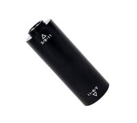 MeevrgR Billiards Cue Extension Pool Cue Extender for 3/8-11 Threads, Aluminum Handle Add-On with Compact 22 x 52mm Size and Lightweight 34g Design, Black 37844