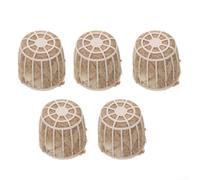 MeevrgR Bird Nesting Material Holders, Reusable Cotton & Jute Nesting Basket for Birds, Pack of 1 or 5 Options, Natural Fiber Bird-NestHelper for Budgies, Lovebirds, Finches & Small Birds(5pcs)