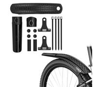 MeevrgR Black ABS Mudguard for 26" 27.5" 29" Mountain Bikes, Front and Rear Quick Mount for Fender Set with Adjustable Angle, 36x10cm rear+front