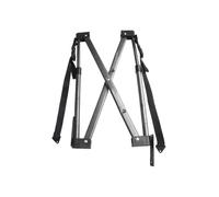 MeevrgR Black Metal Camping Wagon Cart Modified Bracket Parts for 46-52 inch Folding Utility Trolley, 47.5cm Oblique Length, 35cm Extended Capacity, 1.2kg, 1 Pack
