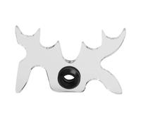 MeevrgR Clear Acrylic Moose Head Shape Billiard Bridge Head for Snooker Pool Cue Support with Soft Rubber Insert, Transparent B