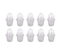 MeevrgR Clear Plastic Plant Pots with Humidity Dome for Root Health, Featuring Drainage Holes for Excess Water Release, Easy Transplanting for Gardeners(3.5 INCHES)