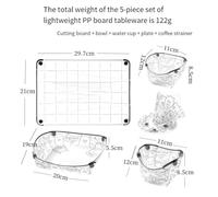 MeevrgR Collapsible Silicone Cup - 19g for ULTRA-Light Foldable Camping Tableware for Outdoor Use, Multi-Purpose Cup Bowl Measuring Container with Carabiner Clip A