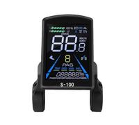 MeevrgR Color LCD Instrument Panel for Ebicycle 24V-72V with 5-Pin S+2Pin Connector, Compatible with OMD 2 Communication Protocol, Black