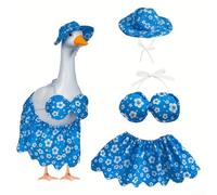 MeevrgR Colorful Goose Costume for Summer Parties Charming Attire for Your Garden or Yard (Red)