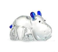 MeevrgR Cute For Crystal for HIPPO for SCULPTURE Fun Addition to Your Home or Office Decor (transparent blue)