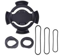 MeevrgR Cycle Computer Mount for Polar V650 M450 M460, Handlebar Bracket with 3 Straps for Mountain and Road Bikes, Black Plastic for Bike Computer Holder