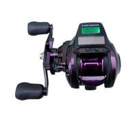 MeevrgR Digital Baitcasting Reel with Rechargeable Backlight Display and Bite Alarm, 7.2:1 Gear Ratio, 4+1 Stainless Steel Bearings, for Freshwater and Saltwater Fishing left hand