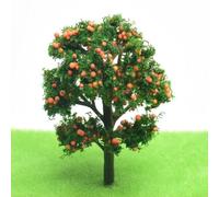 MeevrgR Diorama Tree HO Scale Mixed Model Plants for Railroad Layout Scene Building Miniature Garden 28-65mm(Yellow 5cm)