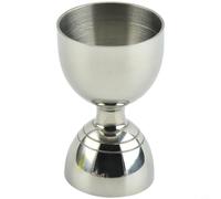 MeevrgR Dual Scale Stainless Steel Jigger, 304 Stainless Bartender Measuring Cup for Precise Cocktail Ounce Mixing, Compact Bar Tool Accessory(Silver)