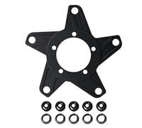 MeevrgR eBike Throttle 3 Pin Connector Kit for Bafang Mid-Mount Motor, Chainring Conversion Seat Adapter Plate with 4/5 Claws (104BCD/130BCD) AdapterFive-hole 130BCD