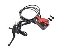 MeevrgR Electric Bike Hydraulic Brake Set, Dual Piston CNC Aluminium Bike Brake System, with Power Off Cable Front Rear Disc Brake Kit, for Mountain Folding Electric Bicycle Accessory(left)
