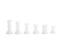 MeevrgR Epoxy Resin Silicone Moulds Set For Chess Kit, Large Medium Small Checkerboard Board Chess Piece Craft Molds, For DIY International-Chess Draughts Resin Casting Projects(Chess pieces)