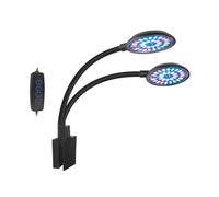 MeevrgR Fish Tanks Light Aquarium LED Lamp with Remote Control, USB DC5V 7/8W Adjustable Brightness & 3 Lighting Modes, Black for Fish Tank and Aquatic Plants YH-B440