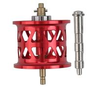 MeevrgR Fishing Reel Modified Line Cup for ABU B4P4B5P5 and STX Models, Mini-Cup Spool Replacement in Aluminum Alloy, 0.6-1.2mm Line Capacity, Lightweight at 11g Red