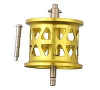 MeevrgR Fishing Reel Modified Line Cup for ABU B4P4B5P5 and STX Models, Mini-Cup Spool Replacement in Aluminum Alloy, 0.6-1.2mm Line Capacity, Lightweight at 11g Yellow