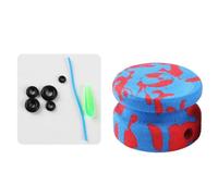 MeevrgR Foam Fishing Line Spool for Winding Main Lines and Leader Sets, EVA Spool Keeper with Widened Groove, Includes O-Rings and Line Tube Style A L