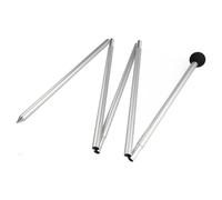 MeevrgR Foldable Beach Canopy Pole 1.6/2m Aluminum Alloy Shelter Tarp Pole for Camping Party, Tent Replacement with 19mm Diameter and 1mm Thick pointed head 2.1m