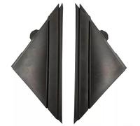 MeevrgR For Fiat 500 2012-2019, Front Window A-Pillar Triangle Cover (OEM 1SJ85KX7AA), ABS Plastic Black Replacement Trim Panel, Pair (2 Pcs)