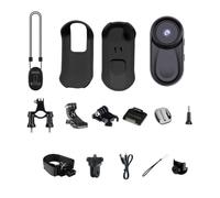 MeevrgR for MINI Action Camera - 1080P Full HD, 120° Wide Angle Ultra-Compact 64x30x16mm 350mAh Battery 0.96" IPS Screen Cycling/Travel/Pet Camera(black)