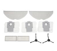 MeevrgR for Roborock S8 S8 Plus S8 Pro for Ultra Vacuum Roller Side Brush Filter Bag Kit, microfiber cleaner pads for floors, strong cleaning power for footprints juice oil stains