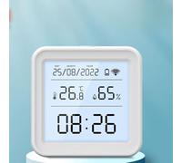 MeevrgR For Zigbee Temperature Humidity Monitor Smart Alerts, Plastic Metal Zigbee Temperature suitable for Indoor and Home keeping you informed at all times