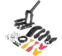 MeevrgR Front Suspension Vibration Reducer for Ninebot MAX Electric Scooter with Integrated Mudguard, Aluminum Shock Absorber for G30, Black/Red Black