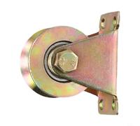 MeevrgR Galvanized Steel Track Pulley with Dual Ball Bearings for Smooth 200kg Load Handling | Multi-Size V-Groove Wheels for Sliding Doors, Winches & 1-8mm Ropes(50mm)
