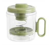 MeevrgR Greek Yogurt Strainer and Tofu Press with Built-In Cloth Filter, Lid and Scale - Thick Yogurt, Tofu, Cheese, Nut Milk and Juice Maker, White/Green/for Orange The olive green