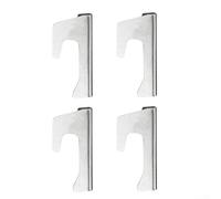 MeevrgR Grill Spacer Set - 4-Pack Stainless Steel Fire Bowl Risers for Weber, for PLANCHA & Kettle Grills - 5cm Airflow Gap for Even Heat Distribution