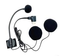MeevrgR Half Covered Motorcycle Helmet Earpiece with For Type C Mic and Noise Canceling Double Speakers for Clear Communication on the Road
