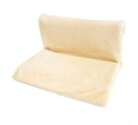 MeevrgR Hanging Radiator Pet Bed With Soft Plush Cover And Foldable Metal Frame, Warm For Cats Small Animals, Machine Washable Removable Cover For Cozy Winter Comfort, 45X30x24.5 Cm(Beige)