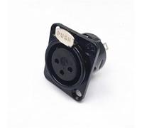 MeevrgR Heavy Duty 3 Pin XLR Panel Mount Connector Male Female Chassis Socket for Recording Studio Live Sound Gear(Female)