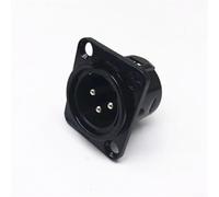 MeevrgR Heavy Duty 3 Pin XLR Panel Mount Connector Male Female Chassis Socket for Recording Studio Live Sound Gear(Male)