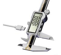 MeevrgR High-Precision Digital Caliper with Large LCD Display | Rechargeable Type-C, 0.01mm Accuracy for Jewelry & Industrial Measurement(150mm)