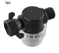 MeevrgR Inline Water Filter 1/2 Inch BSP with 50 Mesh SS Screen for RV Caravan Seawater Installations, Clear Plastic Construction for Easy Cleaning, Gravity Settlement Principle for Solid-Liquid Sep