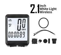 MeevrgR LED Backlit for Bike Speedometer for Mountain and Road Bicycles, Digital Odometer with MPH and KM/H, Luminous Display, Waterproof Cycling Computer WhiteWireless