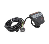 MeevrgR LED Display Meter for Ebike with Light Controller 36V 48V SM 5-Pin Connector Compatible with 02OMD System Scooters Black