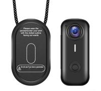 MeevrgR Magnetic for MINI Action Camera 2K, Loop Recording for DASH Cam with Motion Sensor and Fast USB C Charging, Waterproof for Motorcycle Helmet and Car(Black)