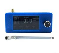 MeevrgR Mini SI4732 Radio - 1.9-inch IPS Screen, for DSP Chip, Long Battery Life, Portable Antenna, DAB Technology(Blue-Pull Rod)