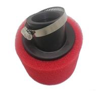 MeevrgR Motorcycle Air Filter - High Flow Washable Sponge Filter (Red/Blue), Replacement for Most Bike Models, Easy to Install & Clean, Performance Upgrade(Red curve 38mm)