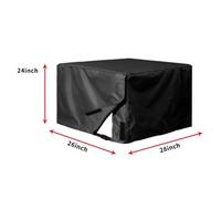 MeevrgR Outdoor Generator Cover 600D Oxford Fabric Waterproof Dustproof for Most 5500-15000W Generators, Black 28 * 26 * 24inch