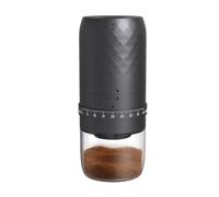 MeevrgR Portable Electric Coffee Bean Grinder with Rechargeable Battery and External Grind Size Adjustment for Espresso or French Press, Black