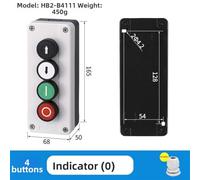 MeevrgR Power Control Box with IP65 Rating, 22mm Push Button Switch for Harsh Environments, for surface-Mounted, ABS+Metal Construction, M20 Wiring Knockout 6-12mm