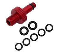 MeevrgR Rear Shock Air Pump Valve Adapter Tool for RockShox Monarch and DT XMM, Compatible with MARZOCCHI IFP, Aluminum Alloy Shock Pump Accessory, Black/Red Red