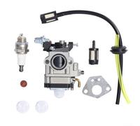 MeevrgR Replacement Metal Carburetor for 43-52cc Brushcutters, Carb- Assembly with 31mm Mounting Holes for Stable Performance and Engine Fit